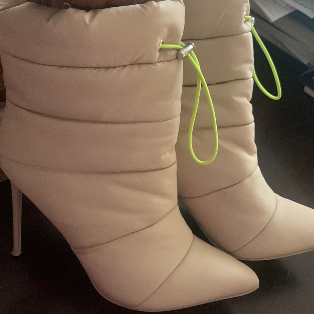 Steve Madden tan booties. Worn once